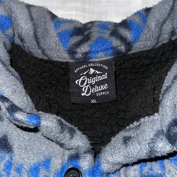 Original Deluxe Blue, Grey, and Black Military and Field Jacket. Men size XL. - Picture 2 of 6